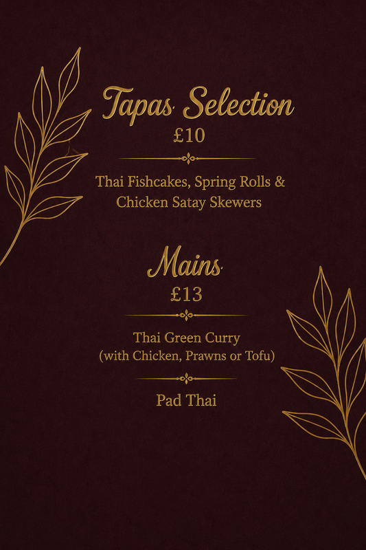 Thai Menu