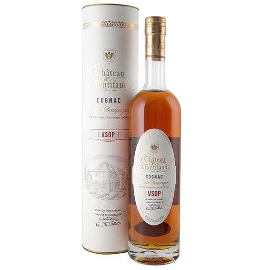 CHÂTEAU DE MONTIFAUD VSOP COGNAC, PETITE CHAMPAGNE, 40% VOL